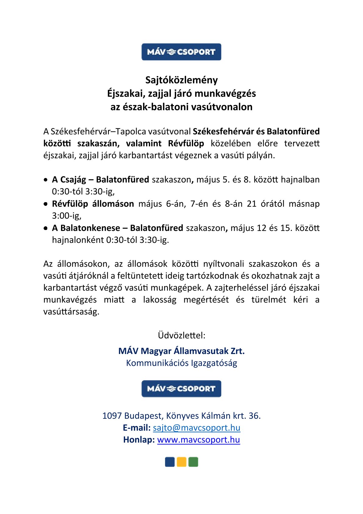 Sajtkzlemny MV 2026. munkavgzs